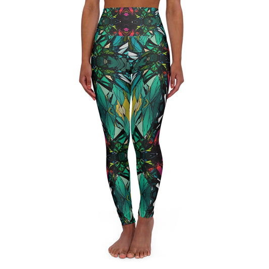 Shattered Ambience - High Waisted Yoga Leggings