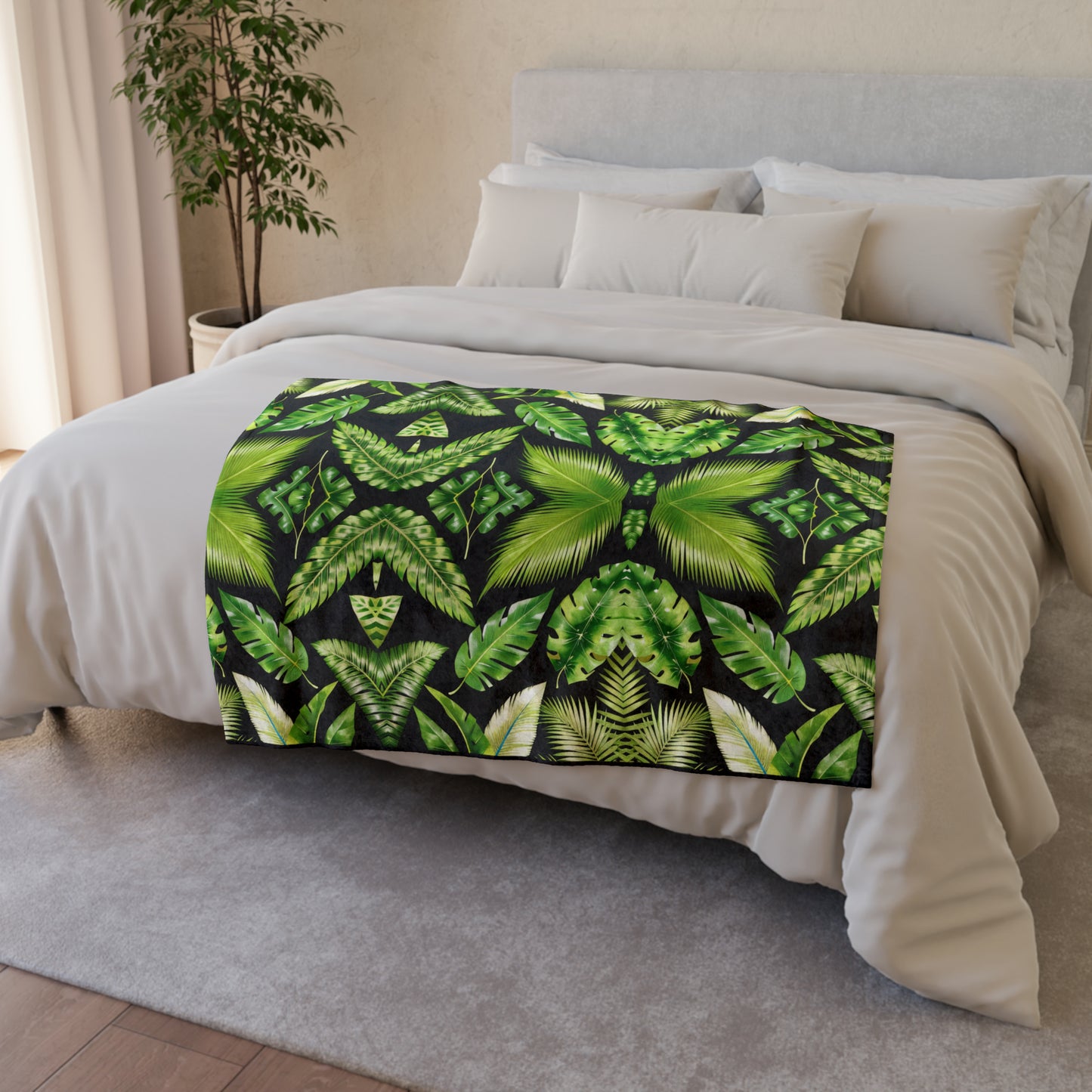 Leaf Me Alone - Soft Polyester Blanket