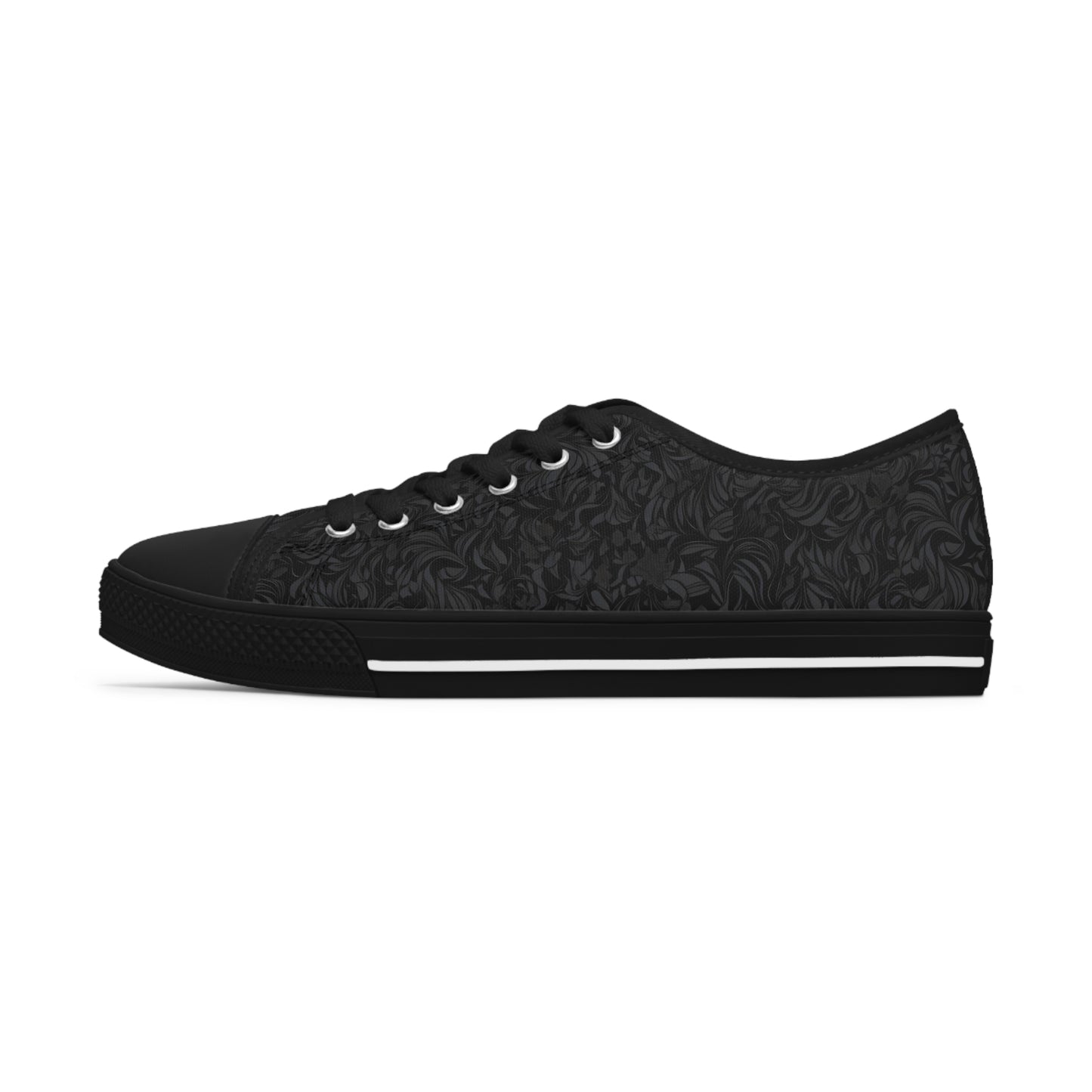 Floral Ash - Women's Low Top Sneakers