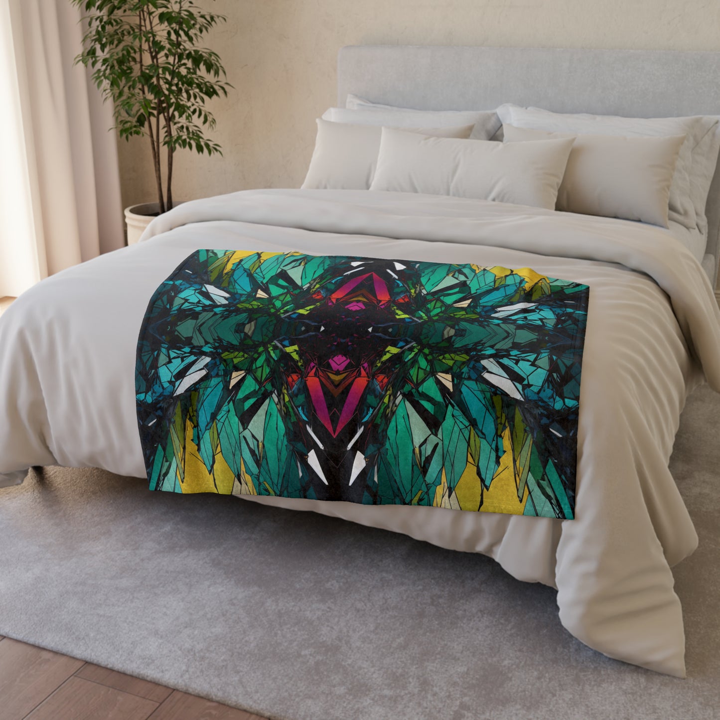 Shattered Ambience - Soft Polyester Blanket