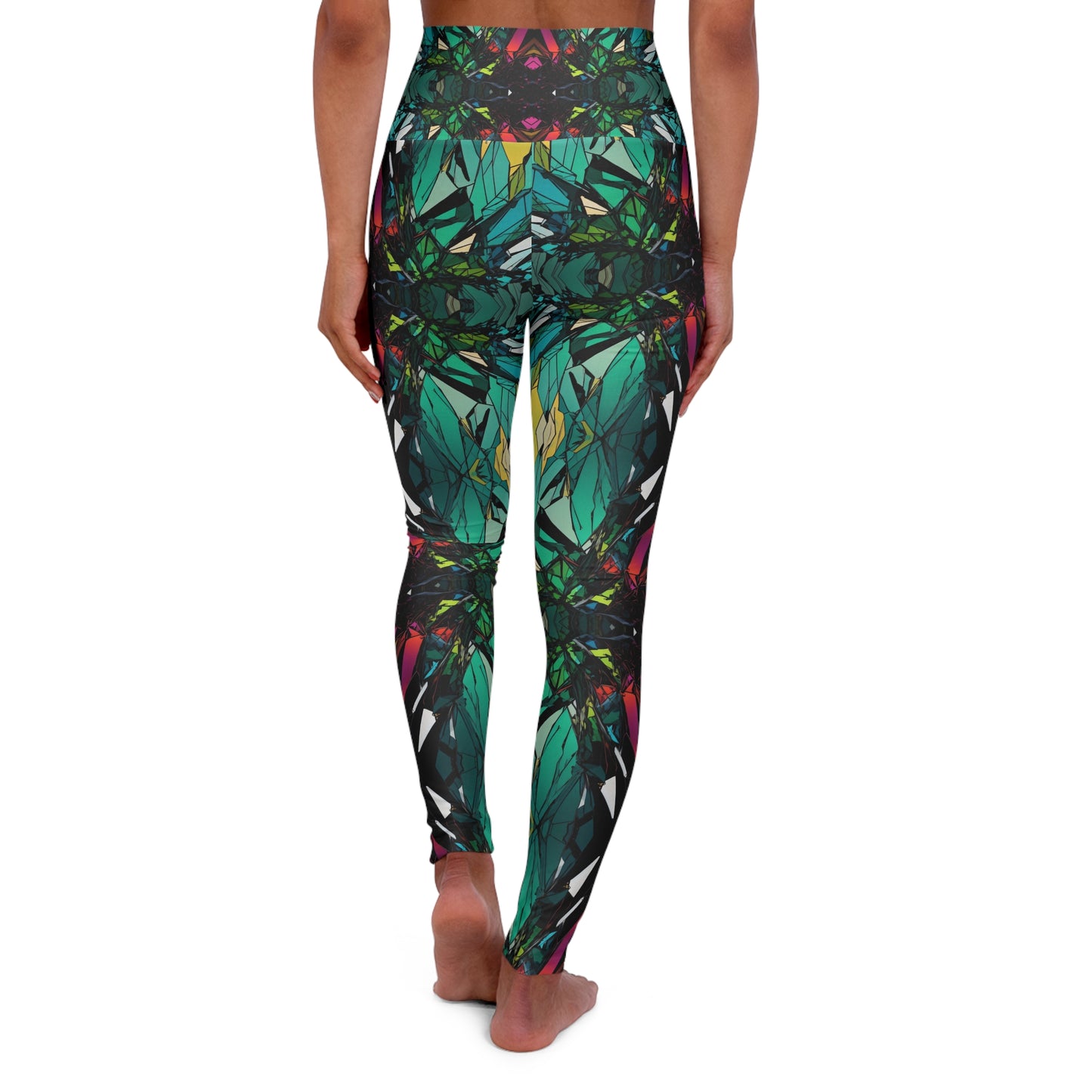 Shattered Ambience - High Waisted Yoga Leggings