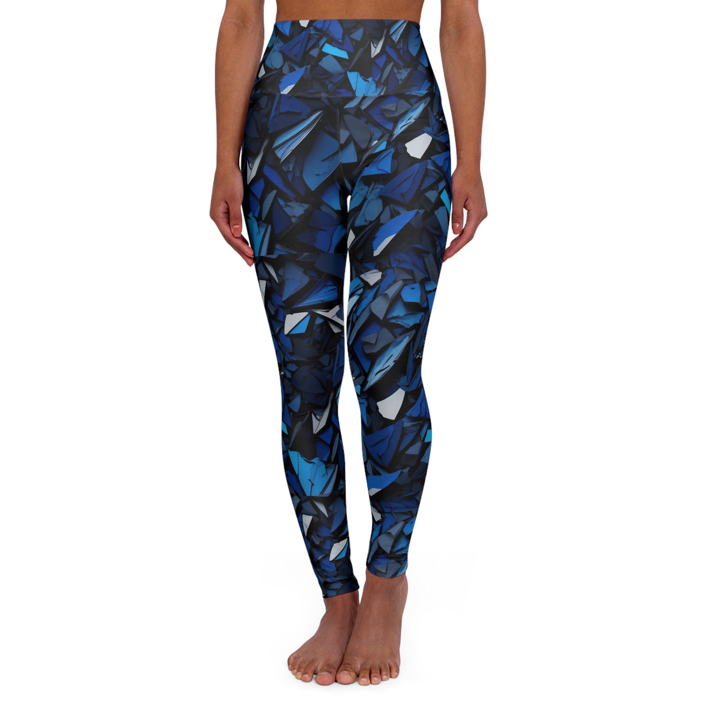 Sapphire Abyss - High Waisted Yoga Leggings