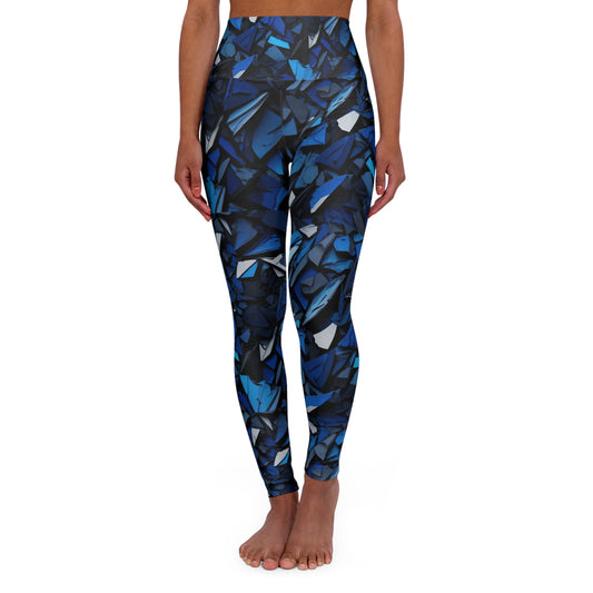 Sapphire Abyss - High Waisted Yoga Leggings