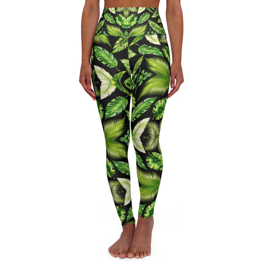 Leaf Me Alone - High Waisted Yoga Leggings