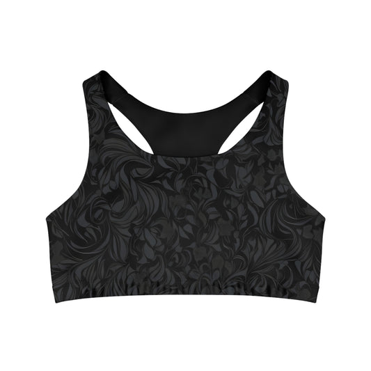 Floral Ash - Seamless Sports Bra