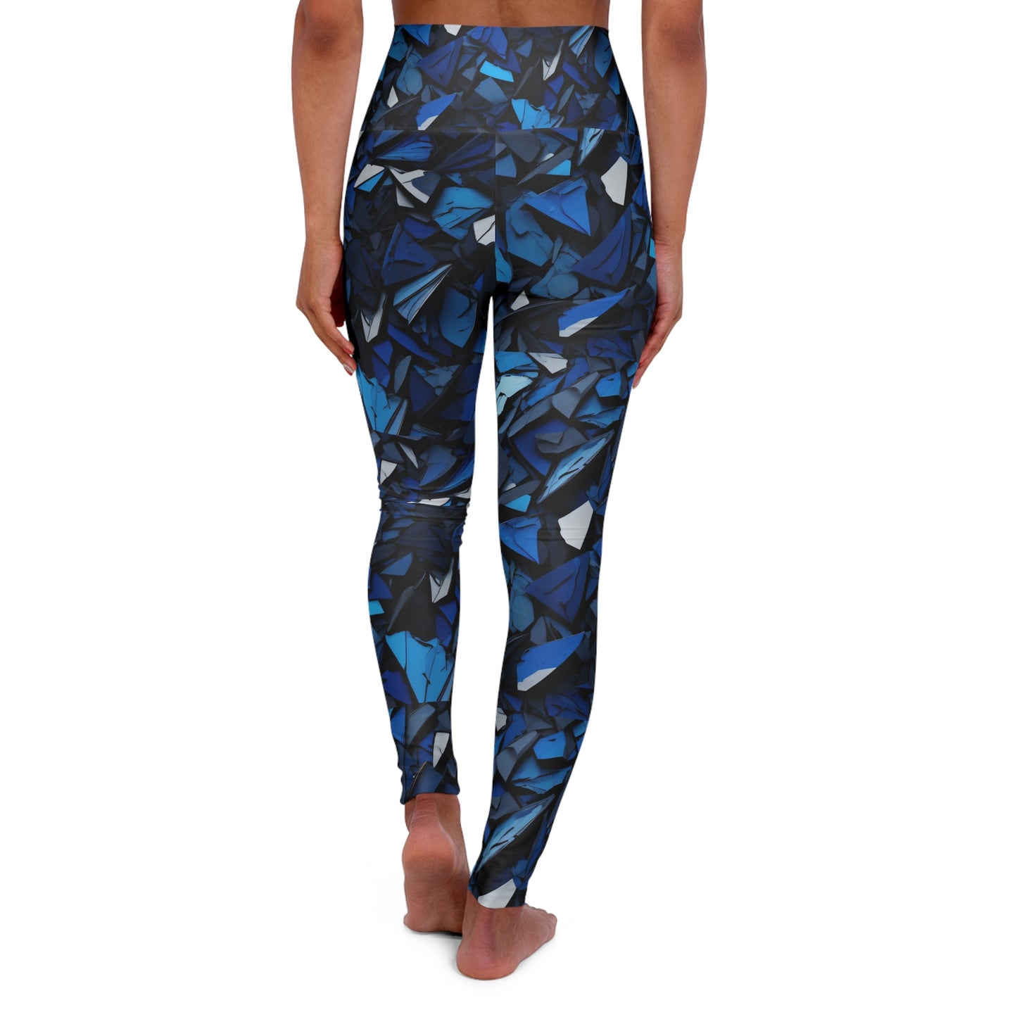 Sapphire Abyss - High Waisted Yoga Leggings