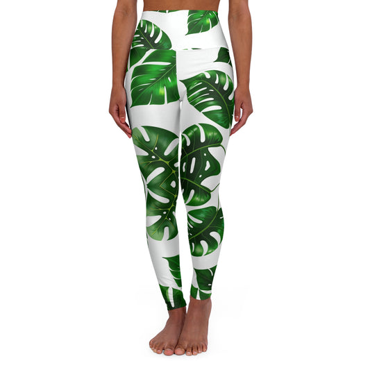 Plant Rant - High Waisted Yoga Leggings (AOP)