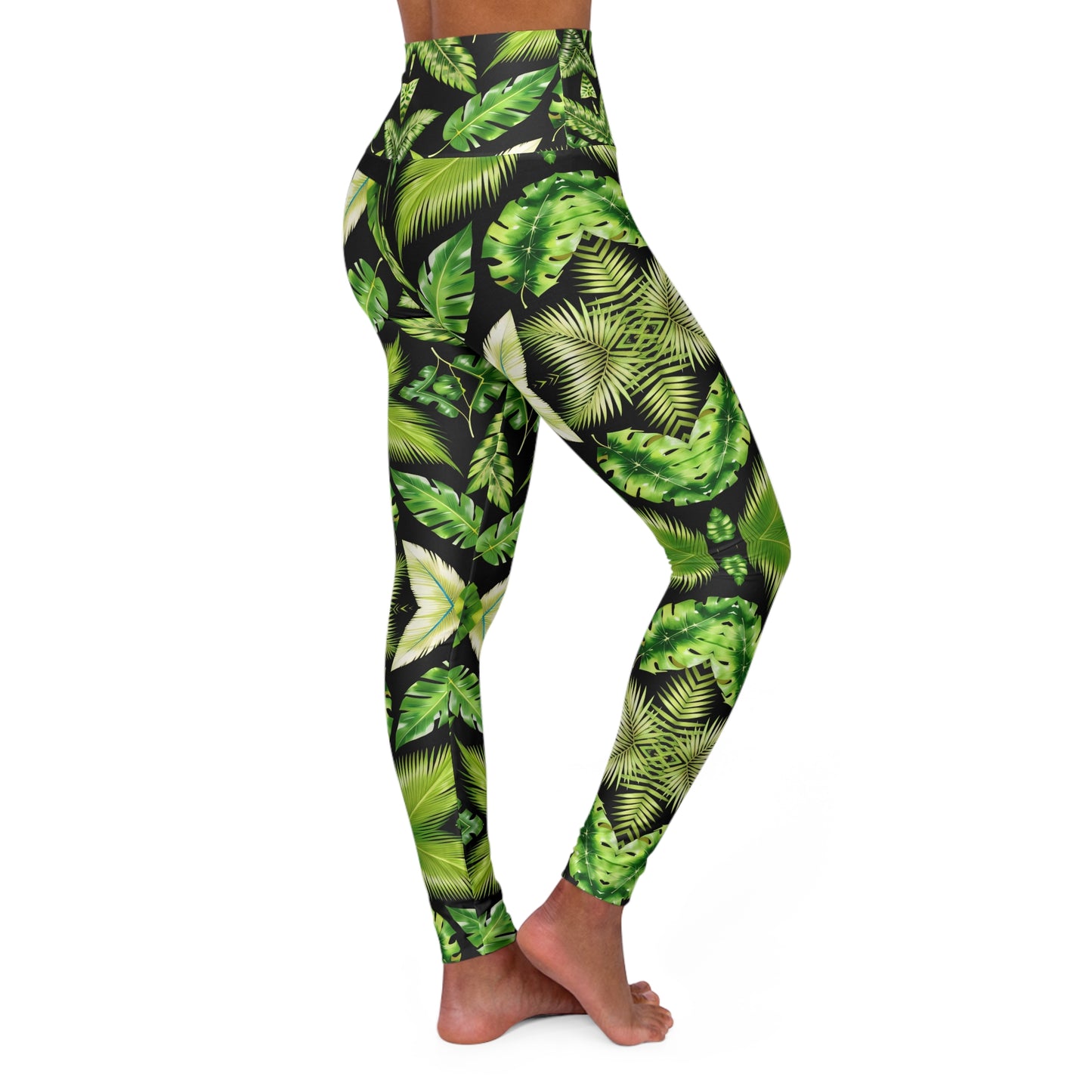 Leaf Me Alone - High Waisted Yoga Leggings