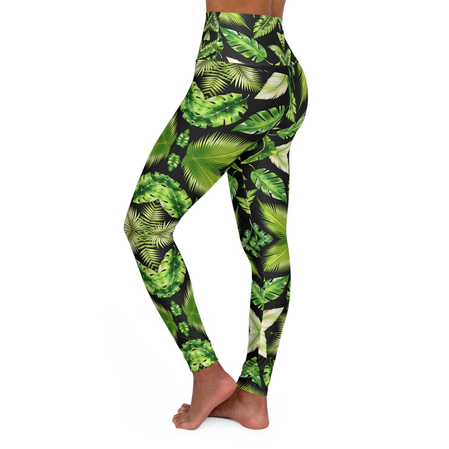 Leaf Me Alone - High Waisted Yoga Leggings