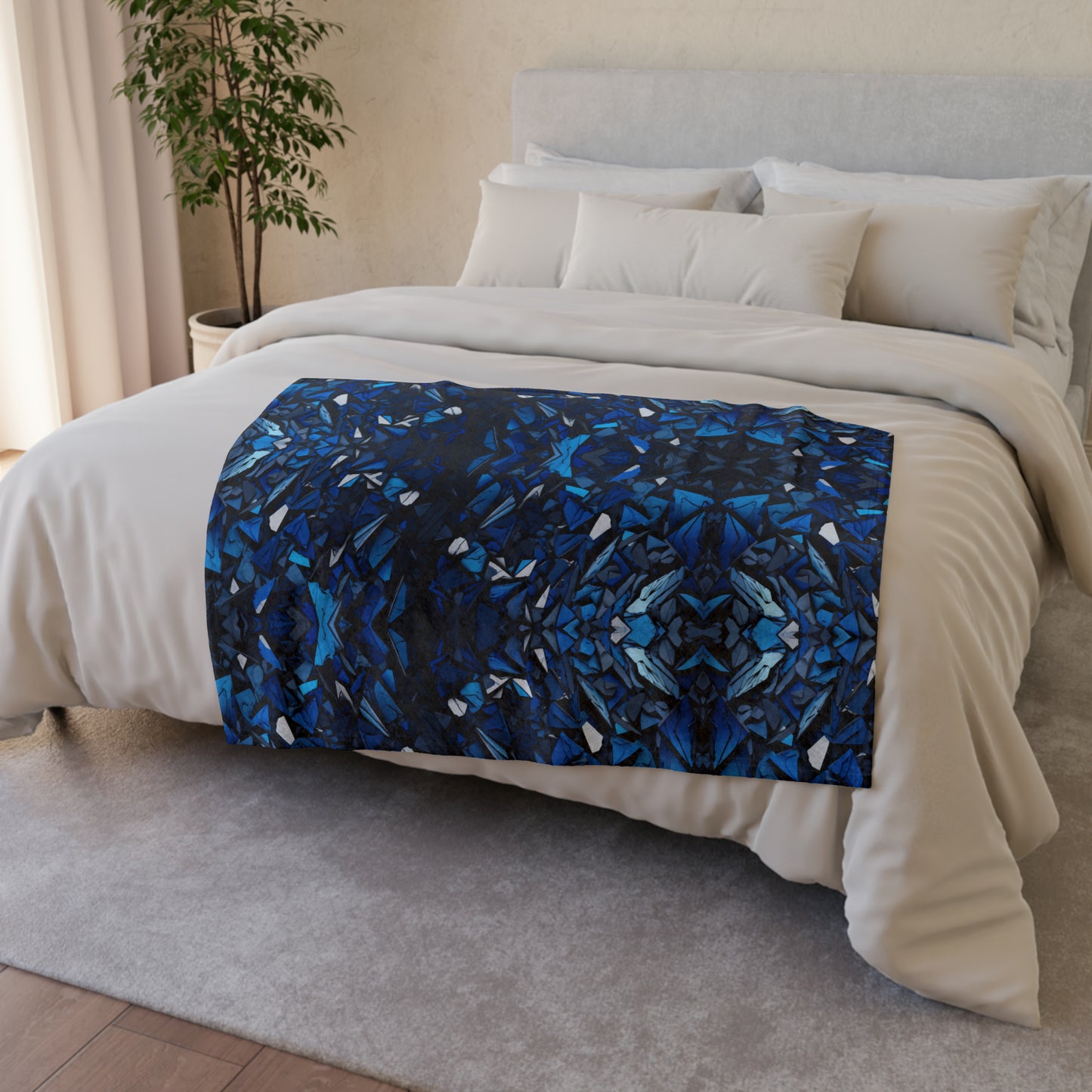 Sapphire Abyss - Soft Polyester Blanket