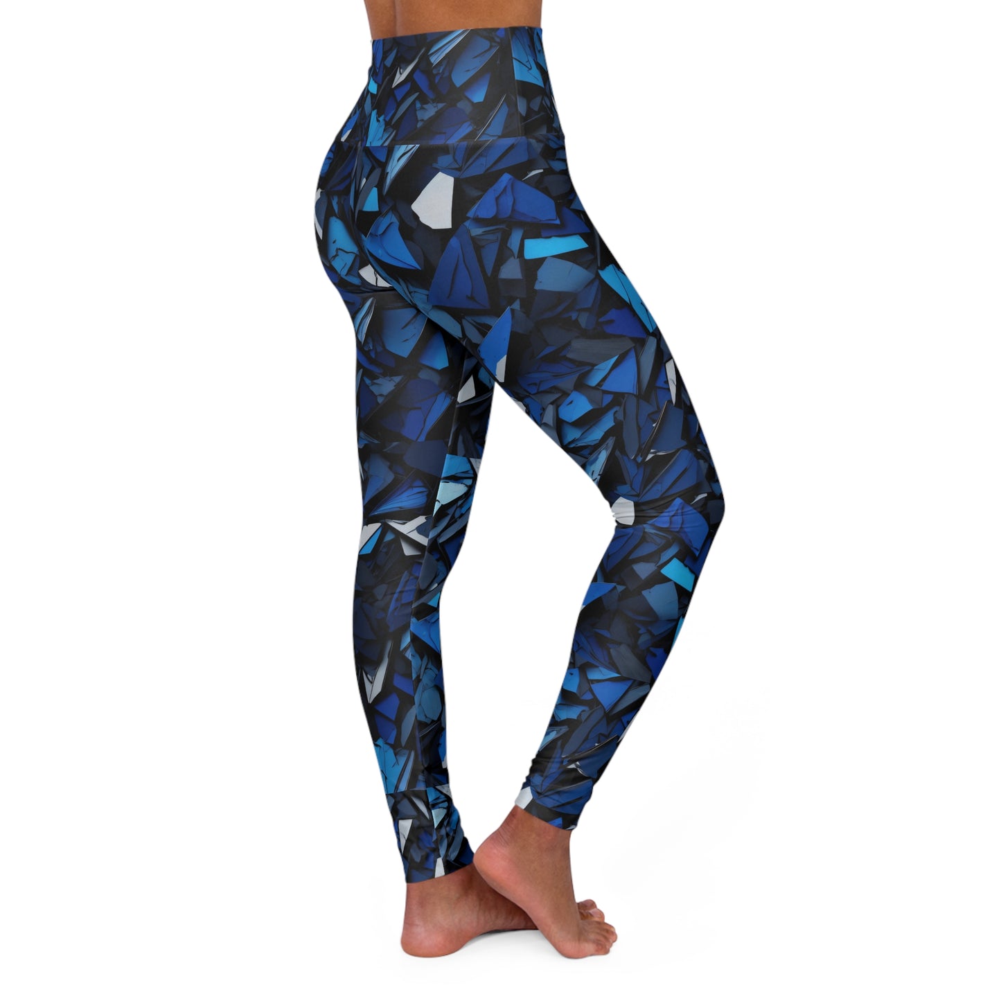 Sapphire Abyss - High Waisted Yoga Leggings