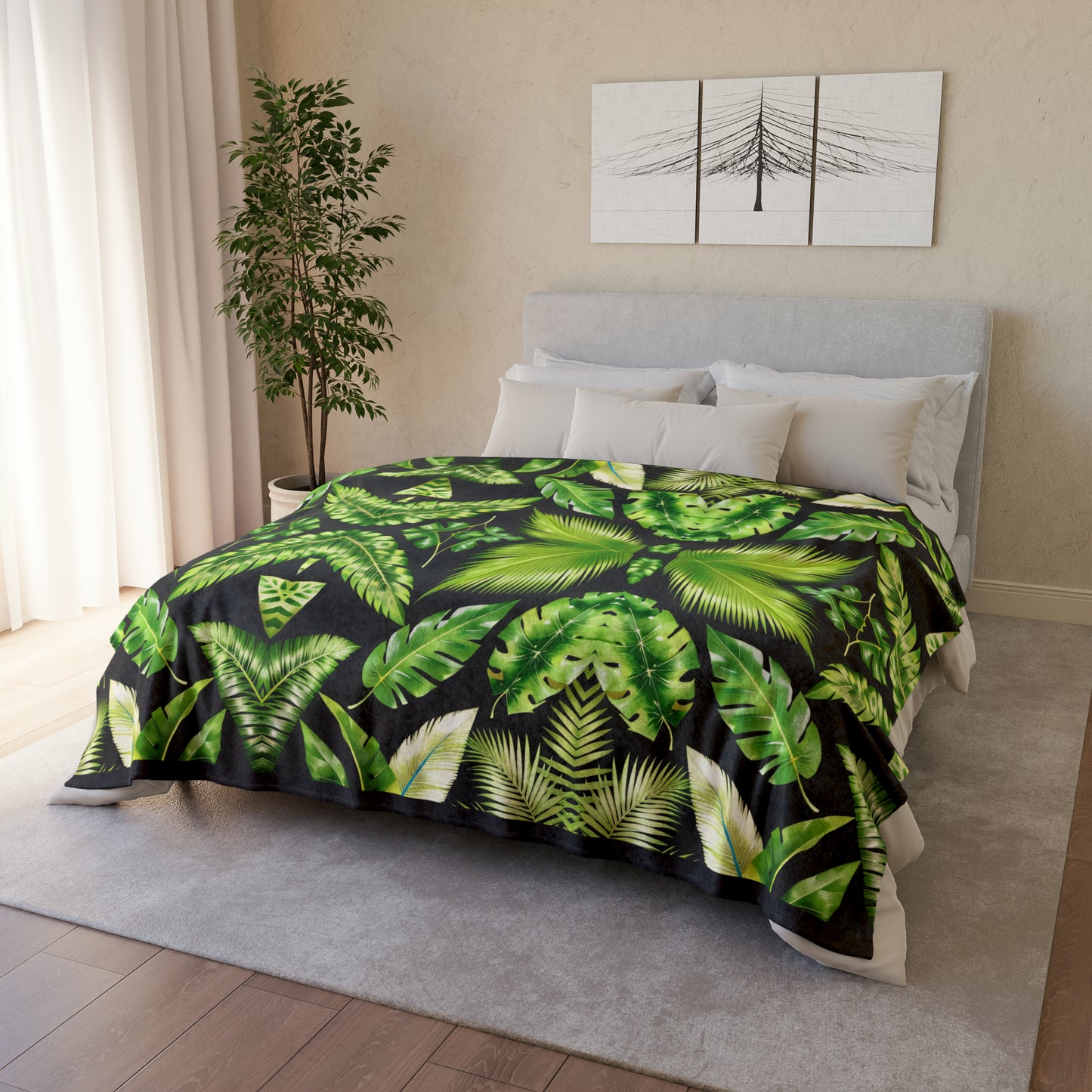 Leaf Me Alone - Soft Polyester Blanket