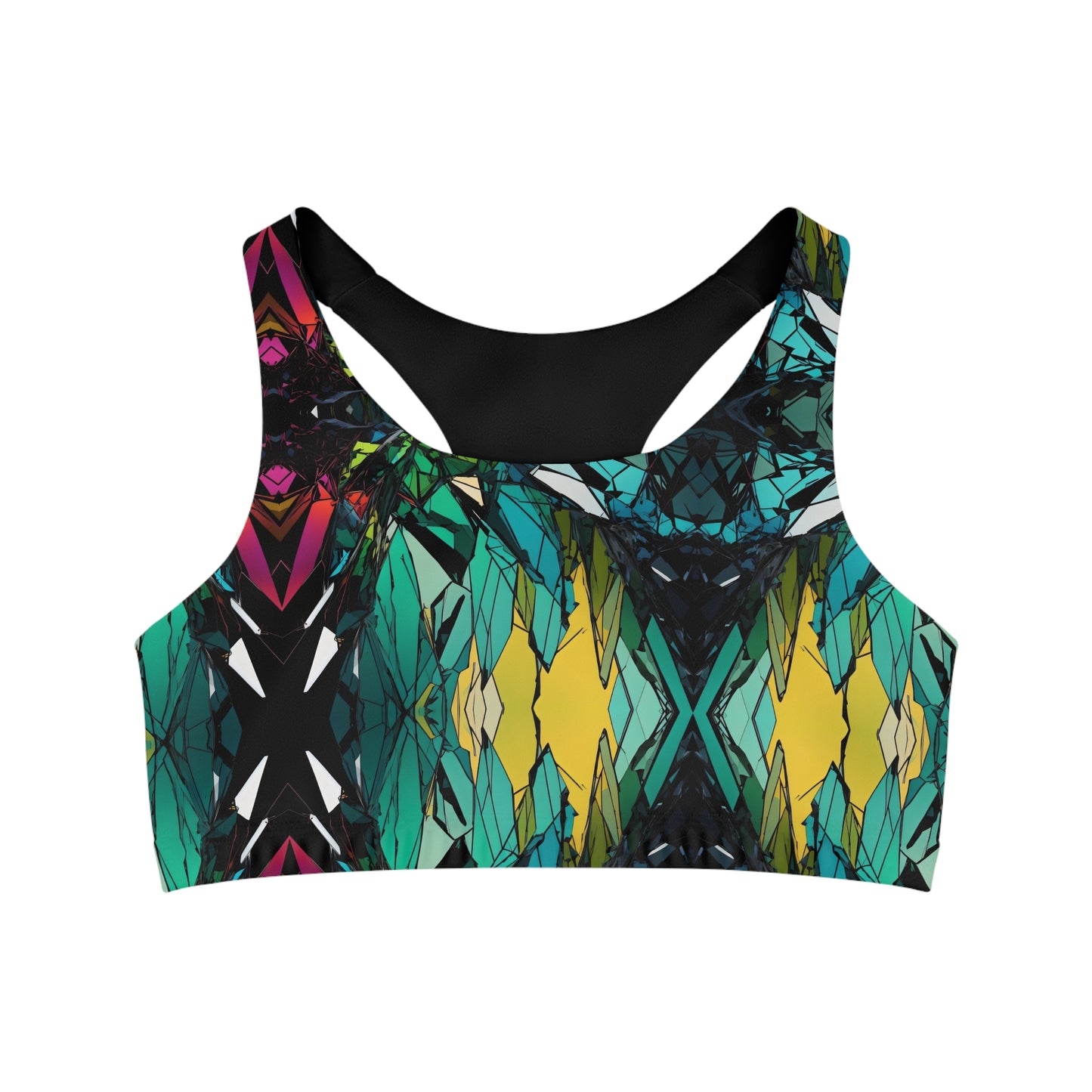 Shattered Ambience - Seamless Sports Bra